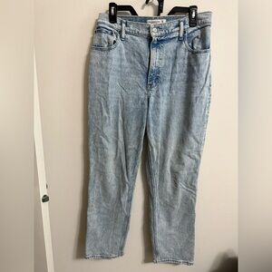 Abercrombie and Fitch 90s Straight Ultra High Rise Curve Love